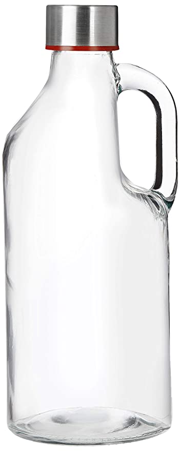 Solimo Silica Glass Milk Bottle, 1 Litre